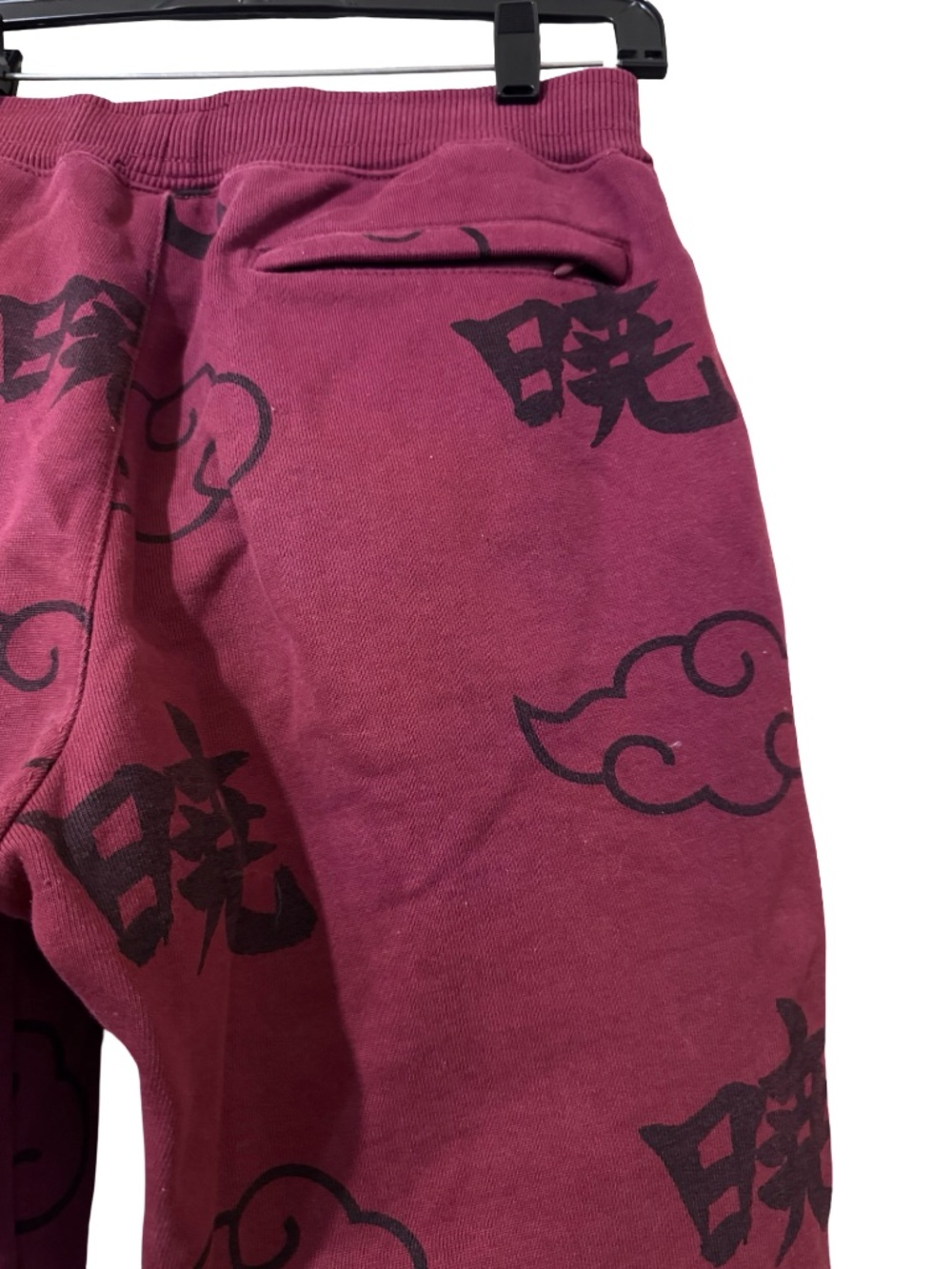 Primitive Naruto Shippuden Akatsuki Jogger Pants Burgundy Red Graphic Sweatpants - Picture 5 of 9